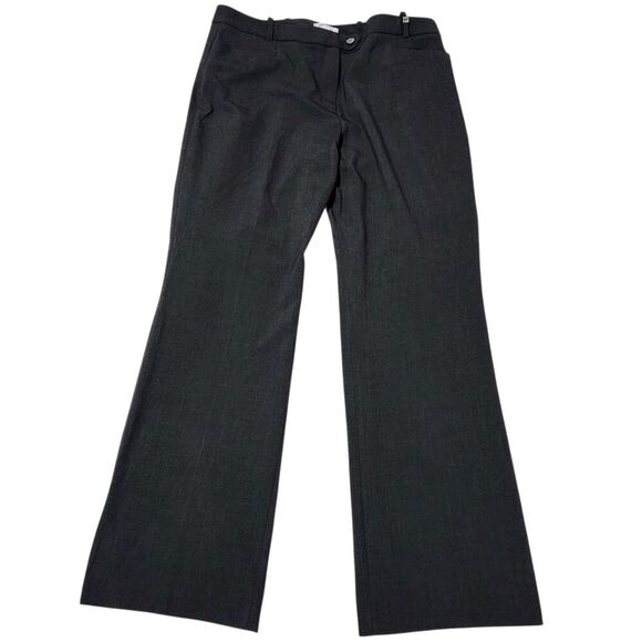 Calvin Klein Dress Pants For Women Size 14 Dark Gray Color Stretch Pockets - Picture 1 of 13